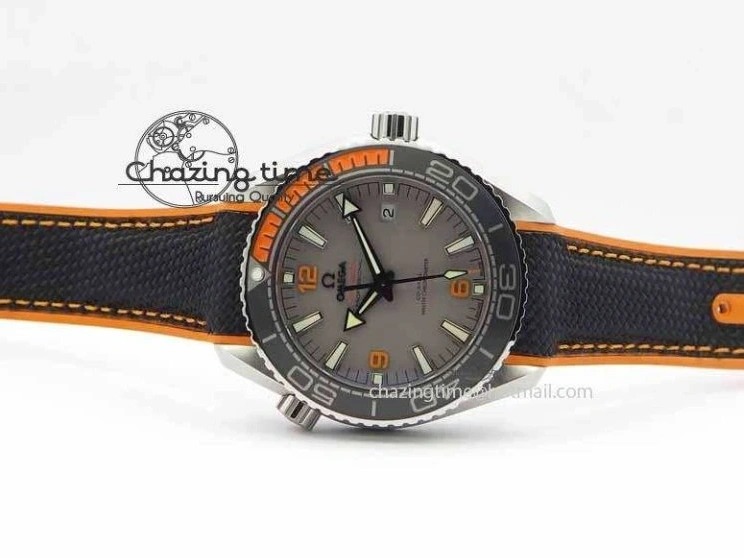 0206 UrbanStyle Planet Ocean 2016 43.5mm SS OM 1:1 Best Edition Gray Dial On Black Nylon Strap A 8168